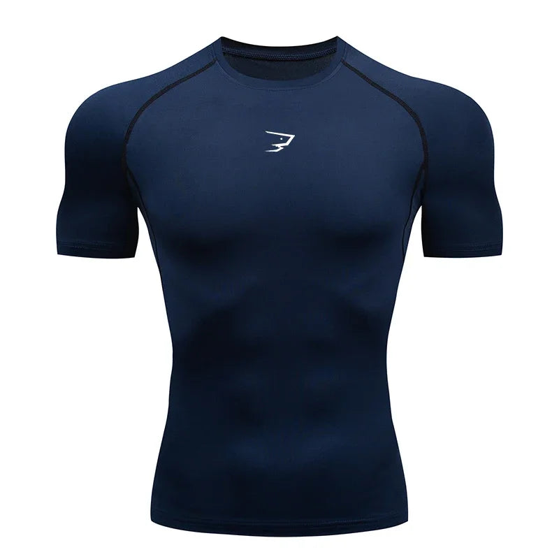 Camiseta de Compresión "Tiburon" (running, gym, basketball)