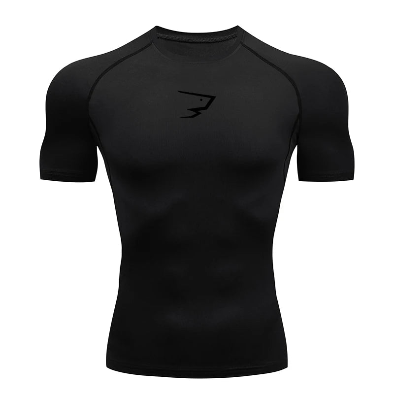 Camiseta de Compresión "Tiburon" (running, gym, basketball)