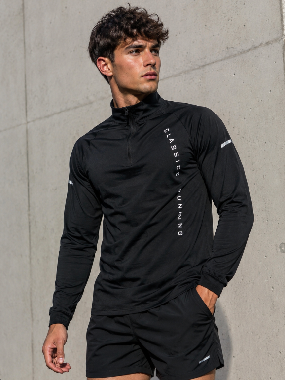 Chaqueta deportiva con cremallera para hombre – Running y Gym