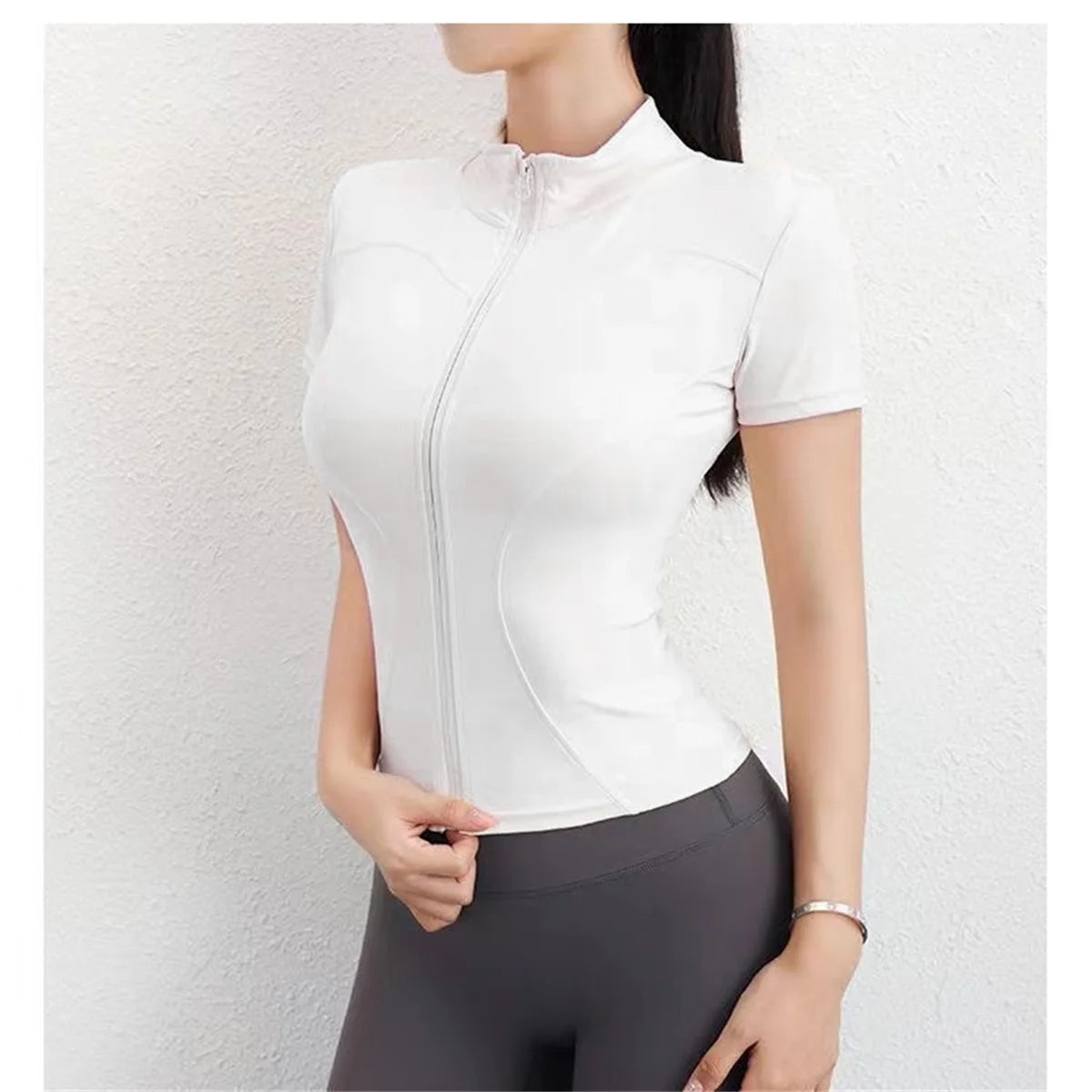 Top Deportivo con cremallera mujer