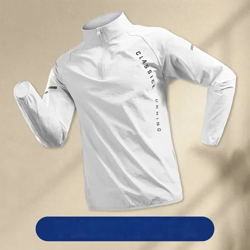 Chaqueta deportiva con cremallera para hombre – Running y Gym