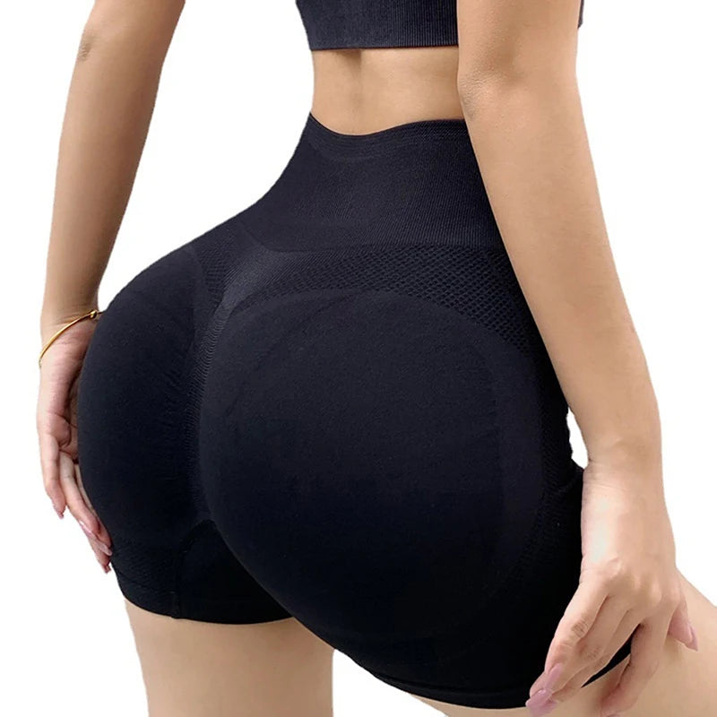Shorts deportivos de cintura alta para mujer – Push Up, Yoga y Gym