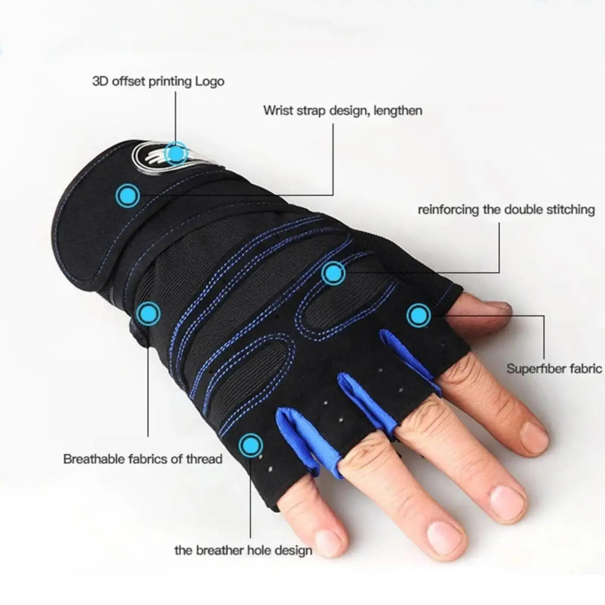 Guantes de Gimnasio Pro Grip
